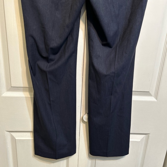 NWT Ann Taylor Factory Signature Pants Trouser Size 12 Straight Blue Flat Front - Picture 7 of 12